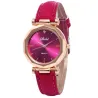 Women - Leather - Watch - Luxury - Quartz - Crystal - Wristwatch