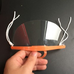 5 pezzi - maschera bocca trasparente - scudo di plastica