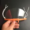 5 Stück - transparente Mundmaske - Kunststoffschild