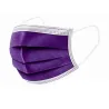 Masque antibactérien jetable - masque de bouche - 3 couches - violet
