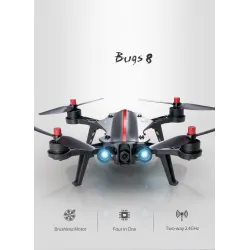 Drone PiezasMJX B8 Bugs 8 - Luz LED - Sin cepillos - Racer Drone - Rojo