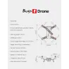Drone PiezasMJX B8 Bugs 8 - Luz LED - Sin cepillos - Racer Drone - Rojo
