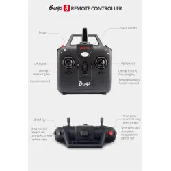 Drone PiezasMJX B8 Bugs 8 - Luz LED - Sin cepillos - Racer Drone - Rojo