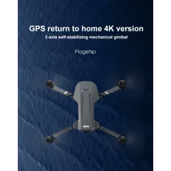 F4 - GPS - 5G - WIFI - 2KM - FPV - 4K - HD-kamera - 2-Axis - Gimbal - Borstlös - Vikbar