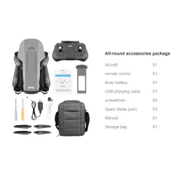 F4 - GPS - 5G - WIFI - 2KM - FPV - 4K - HD-kamera - 2-akselinen - Gimbal