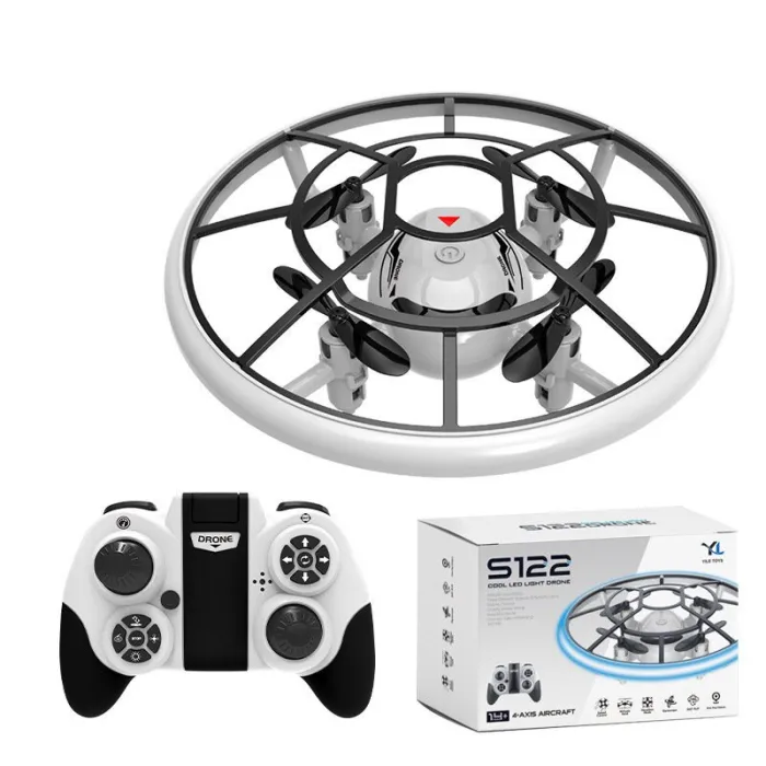 Drone PiezasS122 Mini Drone - Luz LED colorida - 3D - Flip - Modo sin cabeza