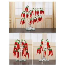 Crystal - Creative - Chili Tree - Ornaments