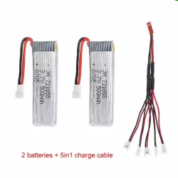 JJRC - 3.7V - 500mAh - Li-Polymer Battery - Charger - JJRC H37 JXD 523 - Akku