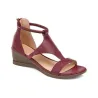 Sandali estivi - Mid Heels - Vintage - Nero - Grigio - Rosso