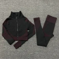 Kvinnor - Yoga Sets - Sport - Gym kostymer - Long Sleeve