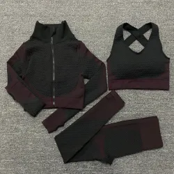 Kvinnor - Yoga Sets - Sport - Gym kostymer - Long Sleeve
