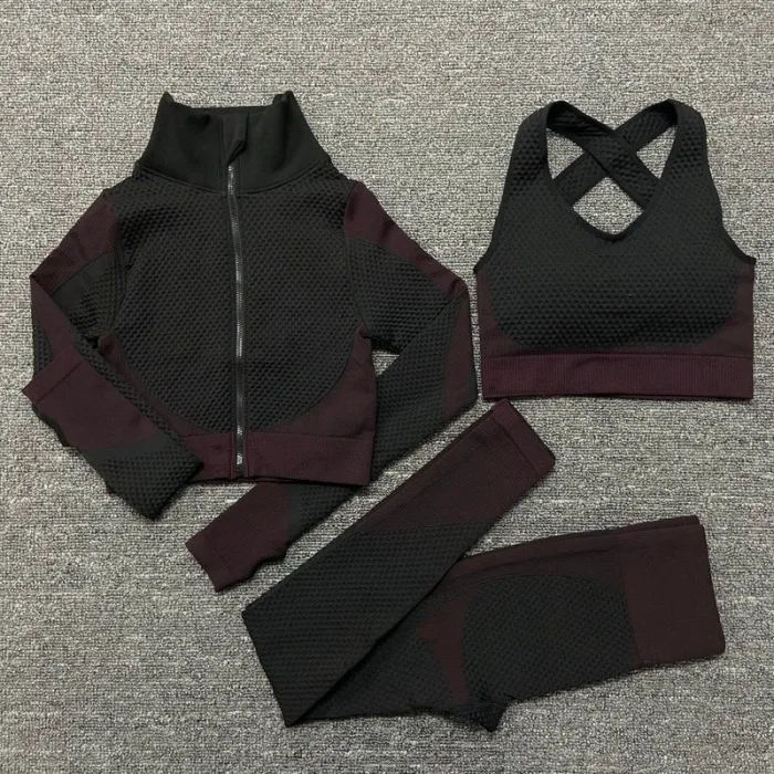 Kvinnor - Yoga Sets - Sport - Gym kostymer - Long Sleeve