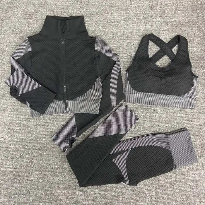 Damen - Yoga-Sets - Sport - Gymanzüge - Langarm