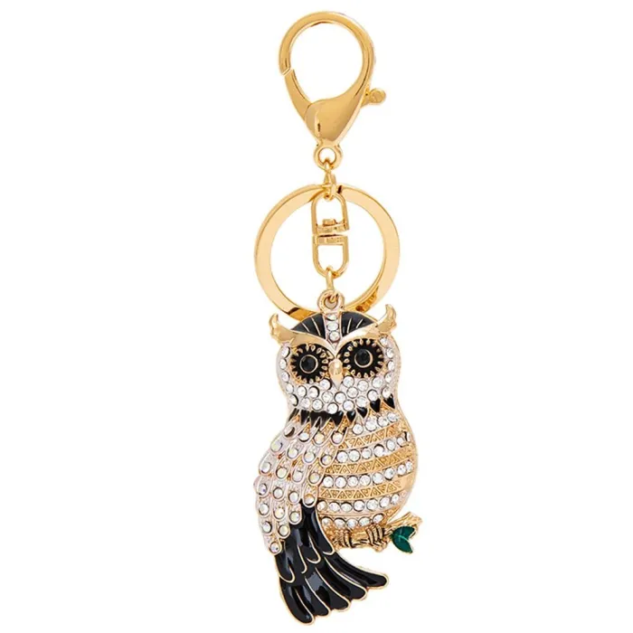 Owl bonito - strass - chaveiro