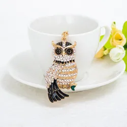 Owl bonito - strass - chaveiro