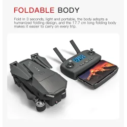 KF107 - GPS - 5G - WiFi - 1.2KM - 4K Servo Camera - Optical Flow Positioning - Brushless - Pieghevole - Una batteria