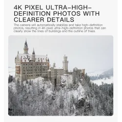 KF107 - GPS - 5G - WiFi - 1.2KM - 4K Servo Camera - Optical Flow Positioning - Brushless - Pieghevole - Una batteria