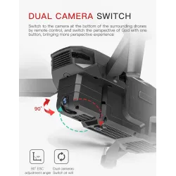 KF107 - GPS - 5G - WiFi - 1.2KM - 4K Servo Camera - Optical Flow Positioning - Brushless - Pieghevole - Una batteria