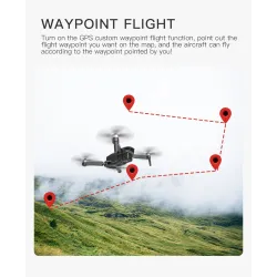 KF107 - GPS - 5G - WiFi - 1.2KM - 4K Servo Camera - Optical Flow Positioning - Brushless - Pieghevole - Una batteria