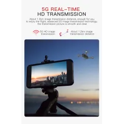 KF107 - GPS - 5G - WiFi - 1.2KM - 4K Servo Camera - Optical Flow Positioning - Brushless - Pieghevole - Una batteria