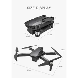 KF107 - GPS - 5G - WiFi - 1.2KM - 4K Servo Camera - Optical Flow Positioning - Brushless - Pieghevole - Una batteria