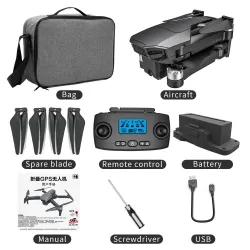 KF107 - GPS - 5G - WiFi - 1.2KM - 4K Servo Camera - Optical Flow Positioning - Brushless - Pieghevole - Una batteria