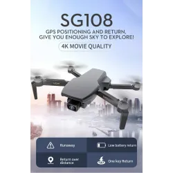 ZLRC SG108 - 5G - WIFI - FPV - GPS - 4K HD-kamera - Optisk flödesposition - Borstlös - Foldable - Orange