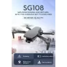 Drone PiezasZLRC SG108 - 5G - WIFI - FPV - GPS - Cámara HD 4K - Posición óptica de flujo - Sin cepillo - plegable - Orange