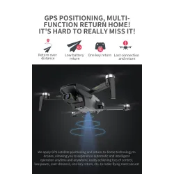 ZLRC SG108 - 5G - WIFI - FPV - GPS - 4K HD-kamera - Optisk flödesposition - Borstlös - Foldable - Orange