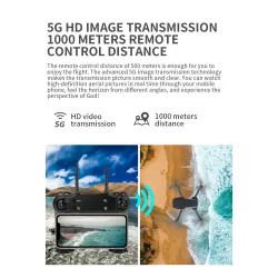 ZLRC SG108 - 5G - WIFI - FPV - GPS - 4K HD-kamera - Optisk flödesposition - Borstlös - Foldable - Orange
