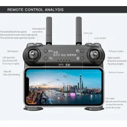 L108 - 5G - WIFI - FPV - GPS - 4K - 120° Wide Angle Camera - 32mins Temps de vol - Brushless - Foldable