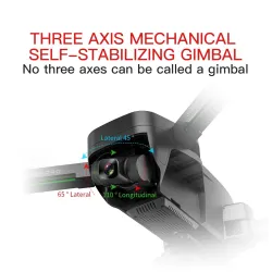 ZLRC SG906 PRO 2 - GPS - 5G - WIFI - 4K HD-kamera - 3-Axis Gimbal - Borstlös - Foldable - Utan Megafon