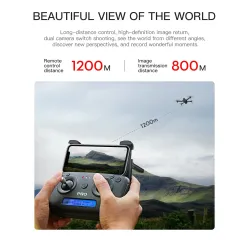 ZLRC SG906 PRO 2 - GPS - 5G - WIFI - 4K HD-kamera - 3-Axis Gimbal - Borstlös - Foldable - Utan Megafon