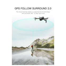ZLRC SG906 PRO 2 - GPS - 5G - WIFI - 4K HD-kamera - 3-Axis Gimbal - Borstlös - Foldable - Utan Megafon