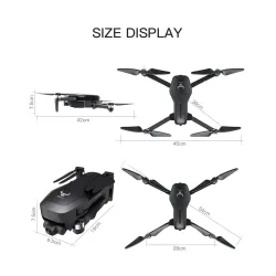 ZLRC SG906 PRO 2 - GPS - 5G - WIFI - 4K HD-kamera - 3-Axis Gimbal - Borstlös - Foldable - Utan Megafon
