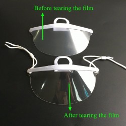 5 peças - máscara de boca transparente - escudo plástico