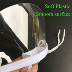 5 Stück - transparente Mundmaske - Kunststoffschild
