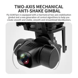 ZLRC SG907 Pro - 5G - WIFI - FPV - GPS - 4K HD Dual Camera Tvåaxlig Gimbal - Optisk flödespositionering - Vikbar