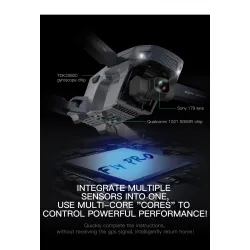 ZLRC SG907 Pro - 5G - WIFI - FPV - GPS - Caméra double HD 4K - Gimbal à deux axes - Positionnement optimal - Foldable