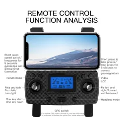 ZLRC SG907 Pro - 5G - WIFI - FPV - GPS - 4K HD Dual Camera Tvåaxlig Gimbal - Optisk flödespositionering - Vikbar