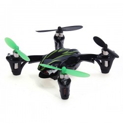 Drone PiezasHubsan X4 H107C Actualizado - 2.4G - 4CH - 2MP Cámara - Negro Verde - Modo 2 (Left Hand Throttle)