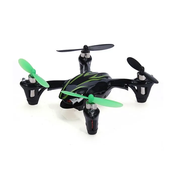 Hubsan X4 H107C Uppgraderad - 2,4G - 4CH - 2MP Kamera - Svart Grönt - Mode 2 (vänsterhandslag)