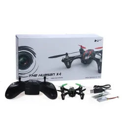 Hubsan X4 H107C Upgraded - 2.4G - 4CH - 2MP Caméra - Noir Vert - Mode 2 (Throttle main gauche)