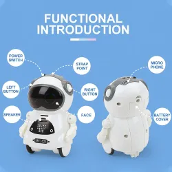 RC Robot - Prata - Interaktiv - Dialog - Mini