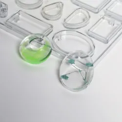 Decoraciónmolde de fundición de silicona para la fabricación de joyas de resina - 12 formas