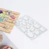 Silicone casting mould for resin jewellery making - 12 shapes