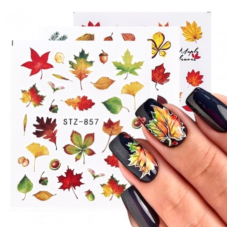 Fall leaves - nail stickers