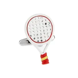 Rackets de tennis - blanc & rouge cufflinks
