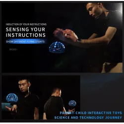 D3 - Luz Colorida - Sensor de Gestura - Modo de Segure Altitude - Indução Inteligente - Bola de Voo