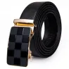 Ceinture en cuir véritable de luxe avec boucle automatique